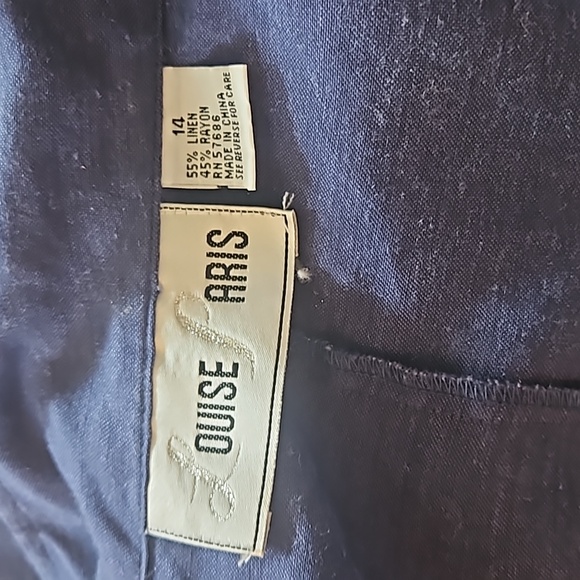 LOUISE PARIS Women Jacket/Blouse and Skirt set 2 Piece Zipper closer Size 14 - Picture 12 of 14